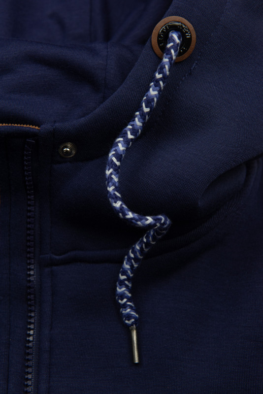 Fialová mikina s kapucňou v predĺženom strihu