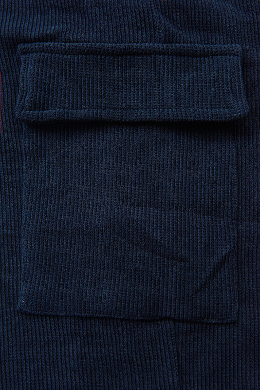 Tmavomodrá súprava na zips