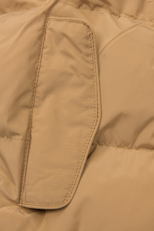 Béžová zimná bunda s plyšovou podšívkou