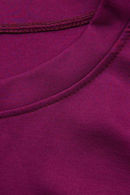 Purpurové mikinové šaty s čipkou