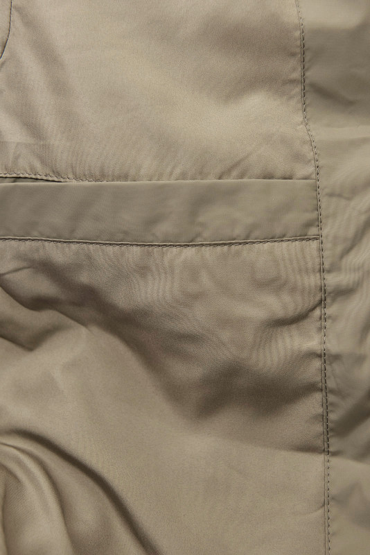 Elegantná zimná bunda s kožušinou, béžová