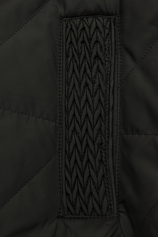 Prechodná bunda s kapucňou čierna