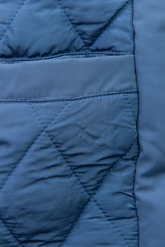 Zimná bunda/parka so sťahovaním v páse modrá