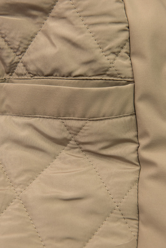 Zimná bunda/parka so sťahovaním v páse béžová