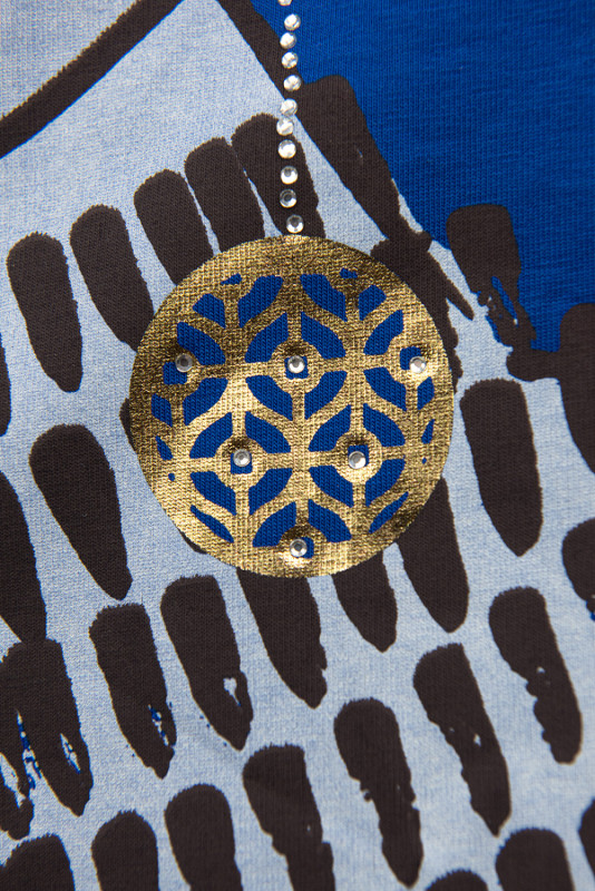 Kobaltovomodré plus size šaty MODEL