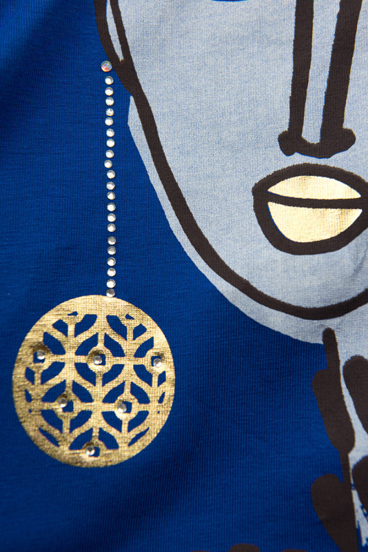 Kobaltovomodré plus size šaty MODEL