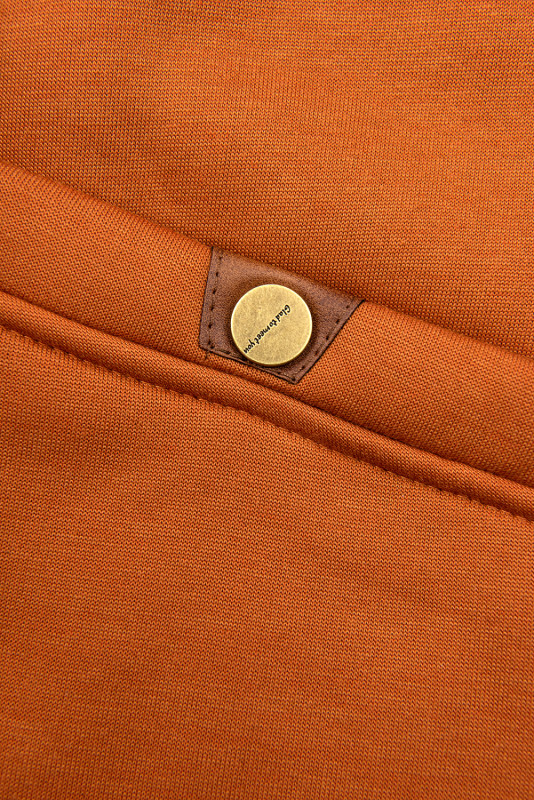 Mikina v predĺženom strihu terakota