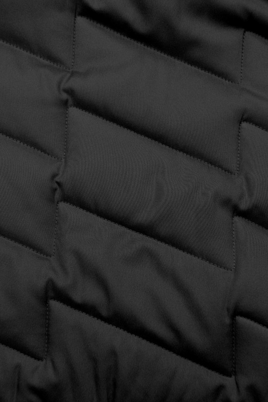 Kombinovaná mikina s kapucňou čierna