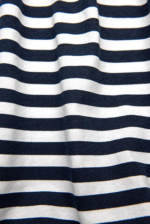 Modro-biele voľné pruhované šaty II.