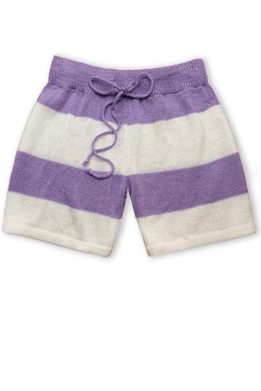 Fialovo-biely letný komplet